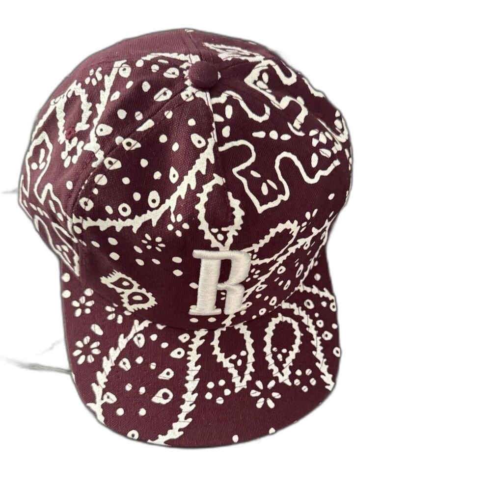 Rhude R Trucker Hat Burgundy Snapback Streetwear Cap NWT Designer